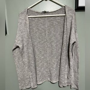 American Eagle Grey/White Cardigan